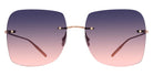 Barton Perreira® Sharona BPR SU Sharona SHAR6001K 60 - Rose Gold / Dusk Sunset Gradient (AR) Sunglasses