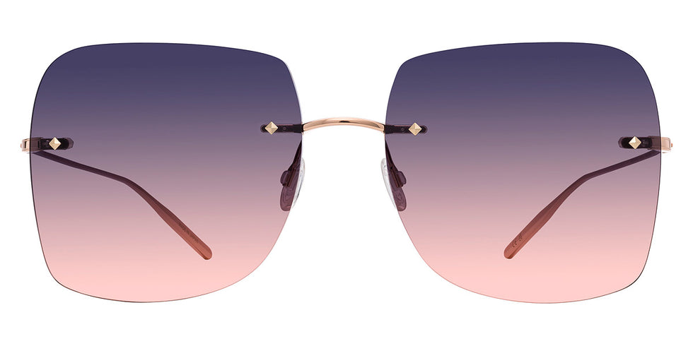 Barton Perreira® Sharona BPR SU Sharona SHAR6001K 60 - Rose Gold / Dusk Sunset Gradient (AR) Sunglasses