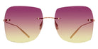 Barton Perreira® Sharona BPR SU Sharona SHAR6002K 60 - Rose Gold / Sun Kissed Gradient (AR) Sunglasses