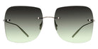 Barton Perreira® Sharona BPR SU Sharona SHAR6003K 60 - Silver / Laurel Gradient (AR) Sunglasses