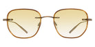 Barton Perreira® Tyrone Thinsert BPR SU Tyrone Thinsert TYRO4901K 49 - Antique Gold / Umber Tortoise / Citron (AR) Sunglasses
