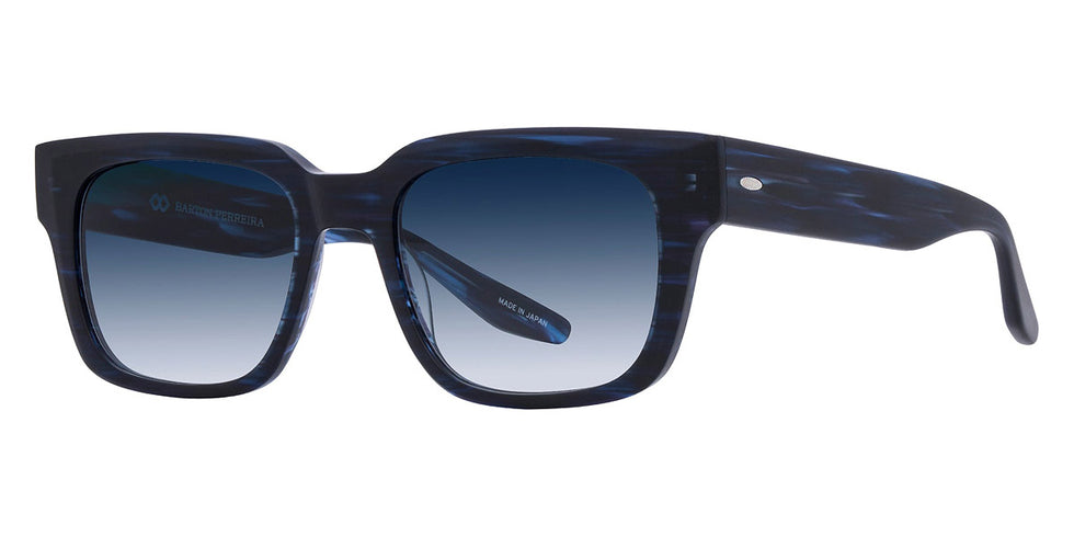 Barton Perreira® Zander Sun BPR SU Zander Sun 5254 52 - Matte Midnight / Aegean Gradient AR Sunglasses