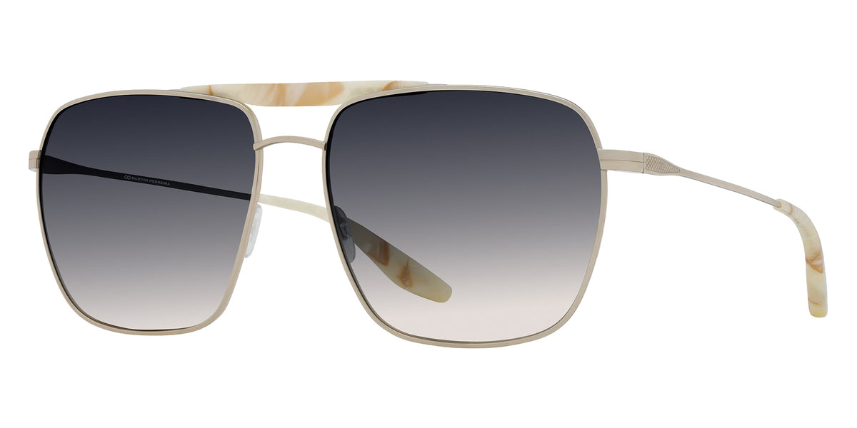 Barton Perreira® Bhanot BR Bhanot Platinum / Tusk / Basalt (AR) 60 Sunglasses - Platinum / Tusk / Basalt (AR)