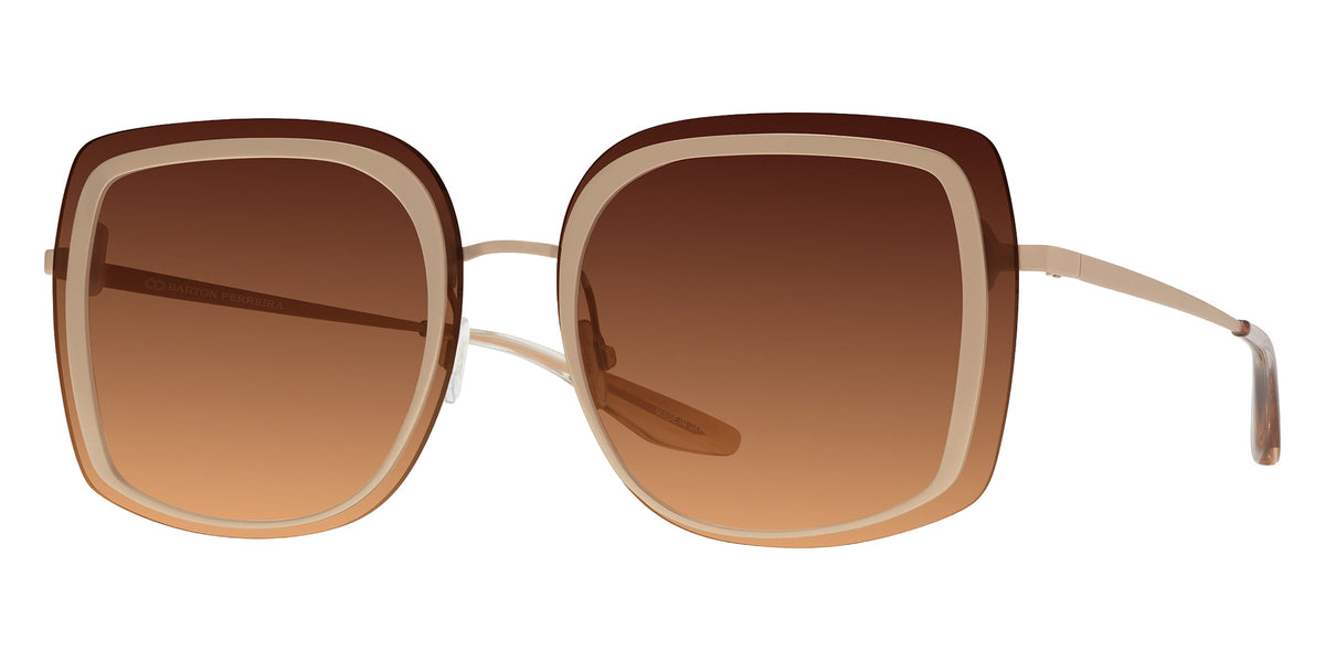 Barton Perreira® Halima BR Halima Matte Gold / Mahogony Gradient (AR) 65 Sunglasses - Matte Gold / Mahogony Gradient (AR)