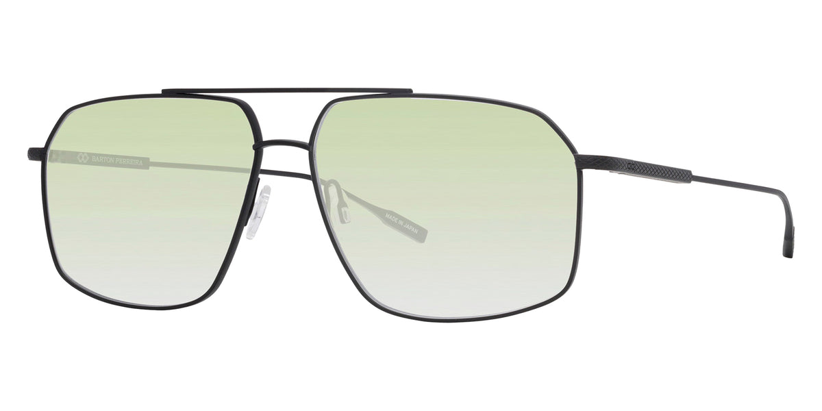 Barton Perreira® Limited-Edition Renzo Sun BR Limited-Edition Renzo Sun Black Satin / Mint (AR) 60 Sunglasses - Black Satin / Mint (AR)