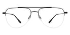 Barton Perreira® McNair BR McNair Optical Black Satin 55 Eyeglasses - Black Satin