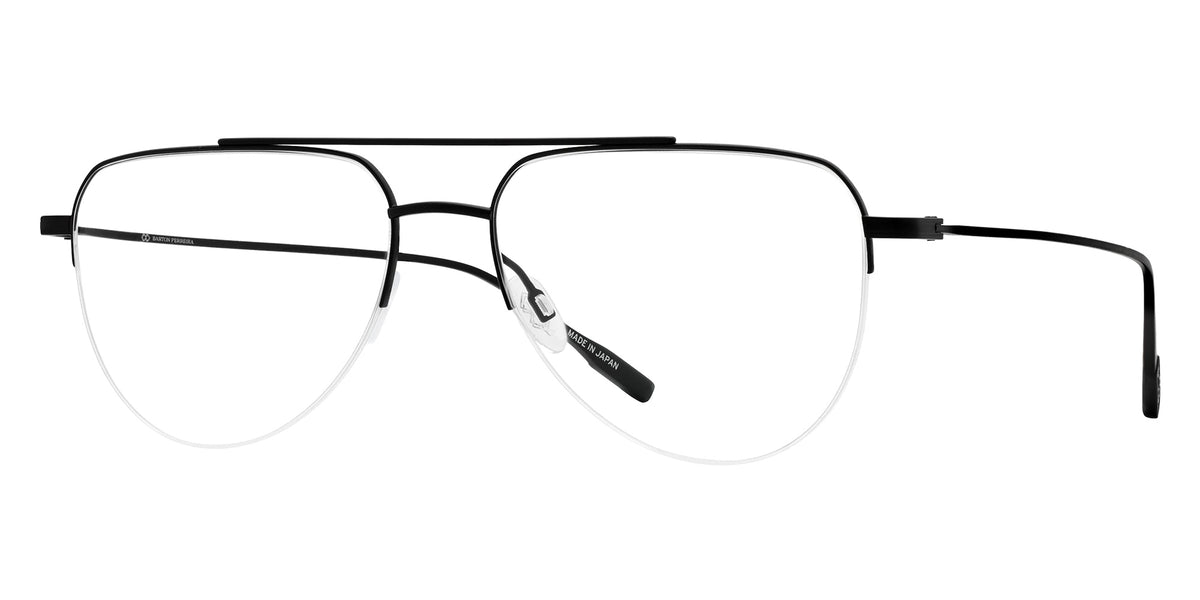 Barton Perreira® McNair BR McNair Optical Black Satin 55 Eyeglasses - Black Satin