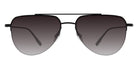 Barton Perreira® McNair Sun BR McNair Sun Black Satin / Smolder (AR) 55 Sunglasses - Black Satin / Smolder (AR)