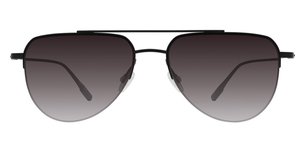 Barton Perreira® McNair Sun BR McNair Sun Black Satin / Smolder (AR) 55 Sunglasses - Black Satin / Smolder (AR)
