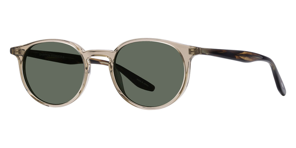 Barton Perreira® Norton BR Norton (50) Sun Khaki / Sulcata Tortoise / Green Smoke (AR) 50 Sunglasses - Khaki / Sulcata Tortoise / Green Smoke (AR)