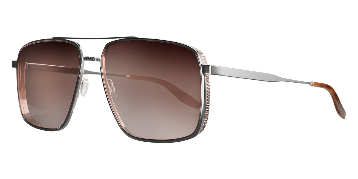 Barton Perreira® Scaramanga BR Scaramanga Silver / Rose Gold / Smokey Topaz (AR) 58 Sunglasses - Silver / Rose Gold / Smokey Topaz (AR)