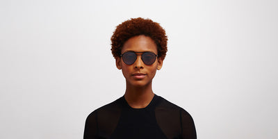 Mykita® BRADLEY MYK BRADLEY Jet Black/Mole Grey / Polarized Pro Hi-Con Brown 51 - Jet Black/Mole Grey / Polarized Pro Hi-Con Brown Sunglasses