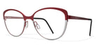 Blackfin® BRIDGEHAVEN BLF BRIDGEHAVEN 692 54 - Red/Silver Eyeglasses