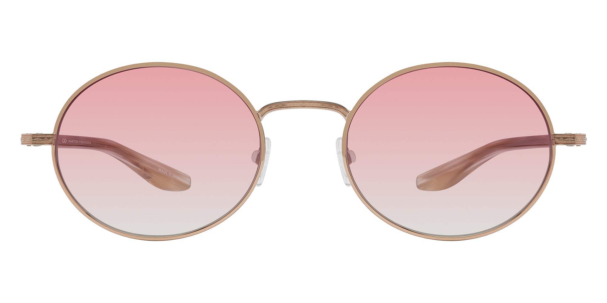 Barton Perreira® Anamcara BRP ANAM5203K - Rose Gold/Crystal/Horn/Mauve Gradient (AR) Sunglasses