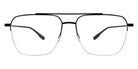 Barton Perreira® Armstrong BRP ARMS5501K - Black Satin/Demo Eyeglasses