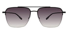 Barton Perreira® Armstrong Sun BRP ARMS5551K - Black Satin/Smolder (AR) Sunglasses