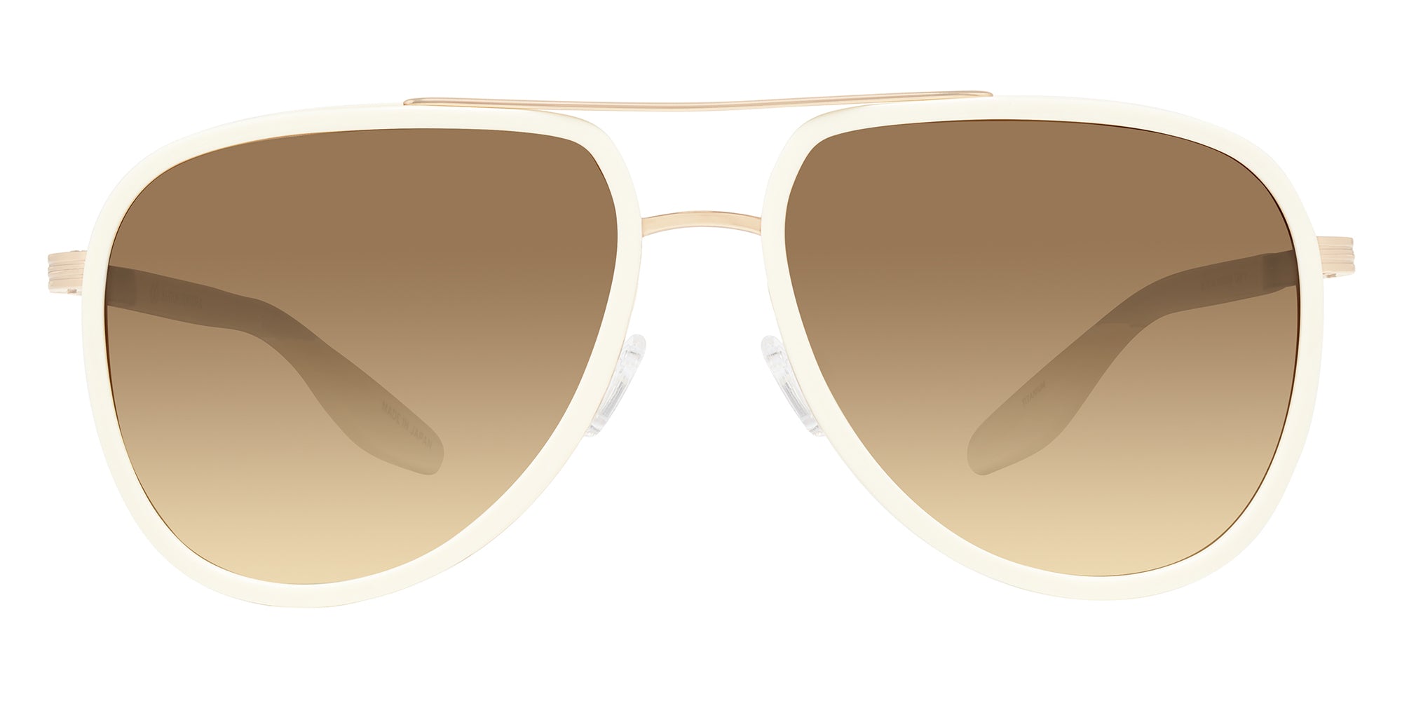 Barton Perreira® Cani BRP CANI5806K - Ivory/Gold/Southern Comfort (AR) Sunglasses