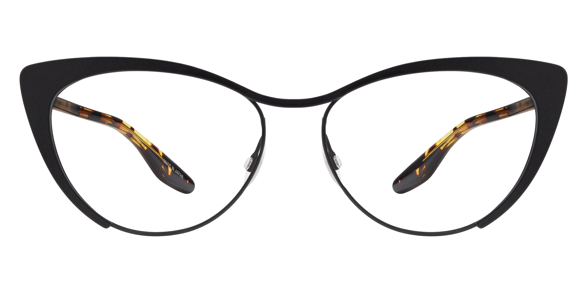 Barton Perreira® Cheeky BRP CHEE5405K - Black Satin/Heroine Chic/Demo Eyeglasses