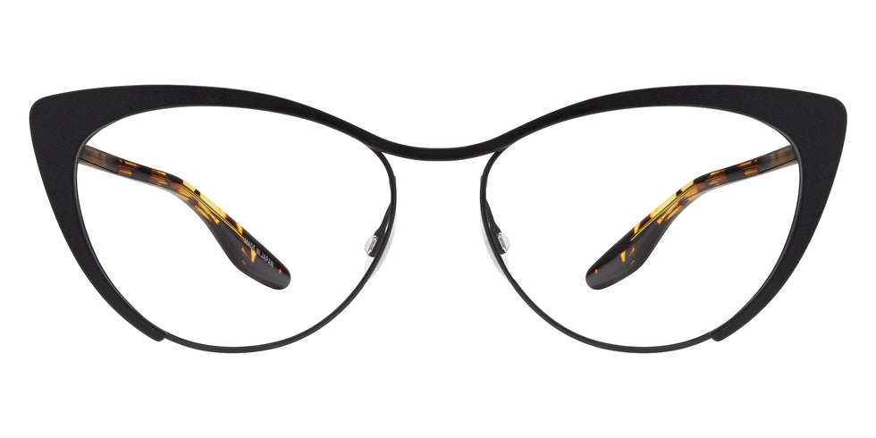 Barton Perreira® Cheeky BRP CHEE5405K - Black Satin/Heroine Chic/Demo Eyeglasses