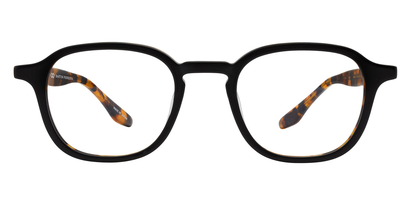 Barton Perreira® Dale BRP DALE4805K - Matte Black Amber Tortoise/Demo Eyeglasses