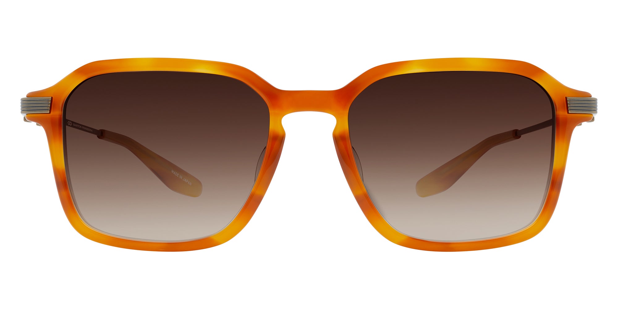 Barton Perreira® Delon BRP DELO5403K - Indian Dune/Antique Gold/Smokey Topaz (AR) Sunglasses