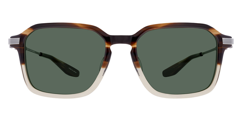 Barton Perreira® Delon BRP DELO5405K - Hickory Gradient/Pewter/Green Smoke (AR) Sunglasses