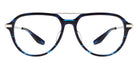 Barton Perreira® Dunn BRP DUNN5505K - Midnight/Silver/Demo Eyeglasses