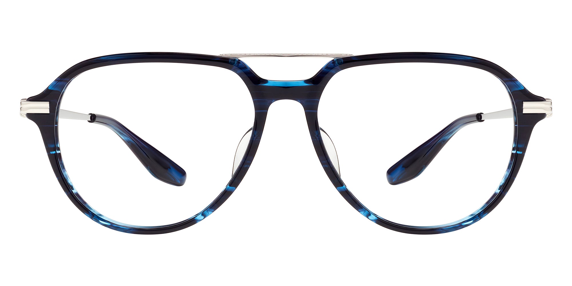 Barton Perreira® Dunn BRP DUNN5505K - Midnight/Silver/Demo Eyeglasses
