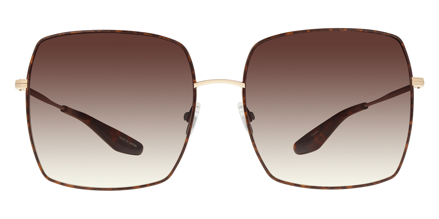 Barton Perreira® Folasade BRP FOLA6002K - Gold/Tortoise Enamel/Smokey Topaz (AR) Sunglasses
