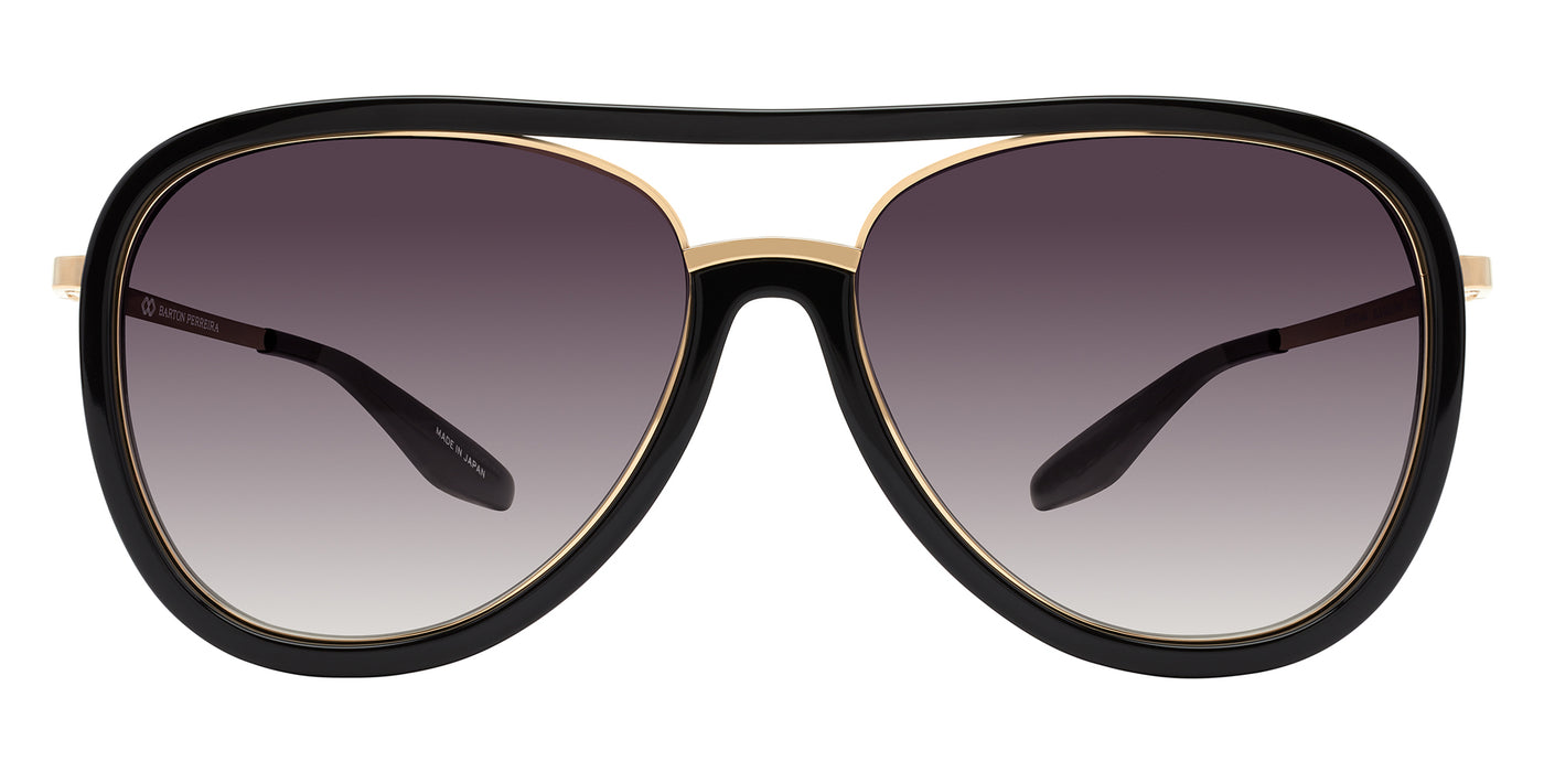 Barton Perreira® Fossett BRP FOSS5901K - Black/Gold/Smolder (AR) Sunglasses