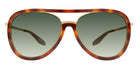 Barton Perreira® Fossett BRP FOSS5902K - Beachwood/Gold/Olive Gradient (AR) Sunglasses