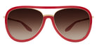 Barton Perreira® Fossett BRP FOSS5903K - Cardinal/Gold/Smokey Topaz (AR) Sunglasses