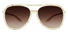 Barton Perreira® Fossett BRP FOSS5905K - Tusk/Gold/Smokey Topaz (AR) Sunglasses