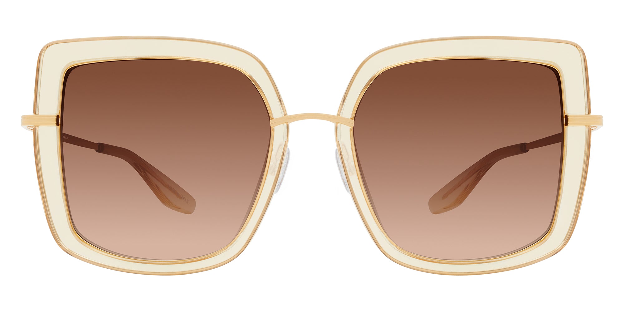 Barton Perreira® Margret BRP MARG5606K - Champagne/Gold/Smokey Topaz (AR) Sunglasses