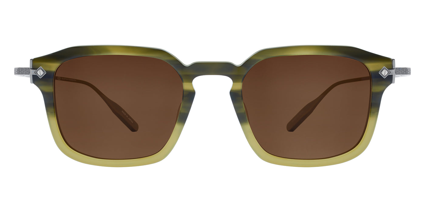 Barton Perreira® Nolan BRP NOLA4953K - Rebel Salute/Pewter/Espresso (AR) Sunglasses