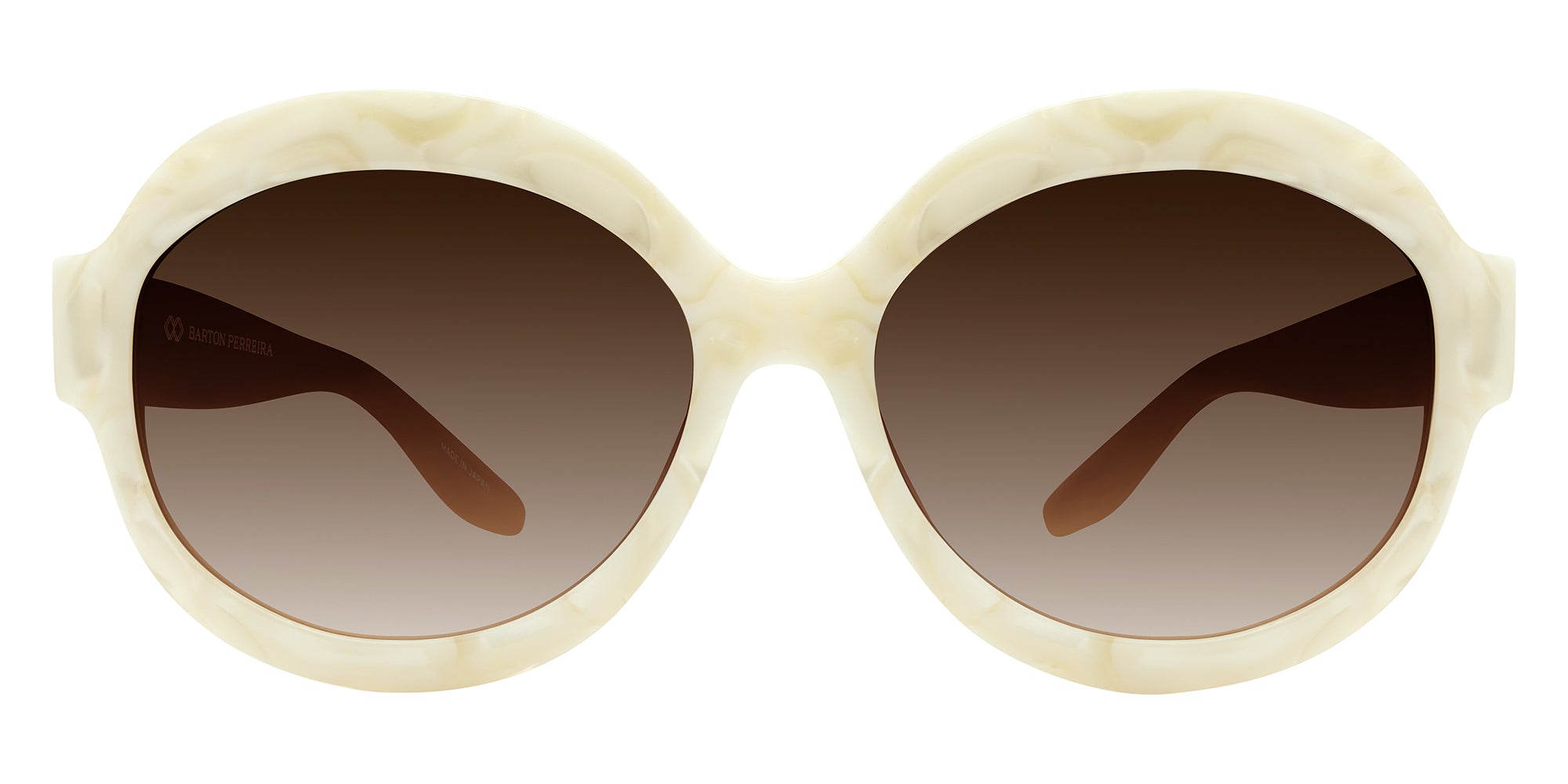 Barton Perreira® Orleandra BRP ORLE5906K - Tusk/Smokey Topaz (AR) Sunglasses