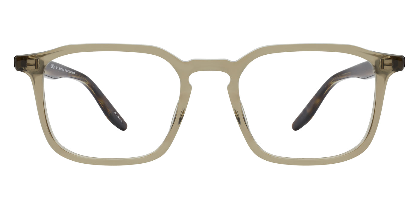 Barton Perreira® Raymond BRP RAYM4905K - Khaki/Sulcata Tortoise/Demo Eyeglasses