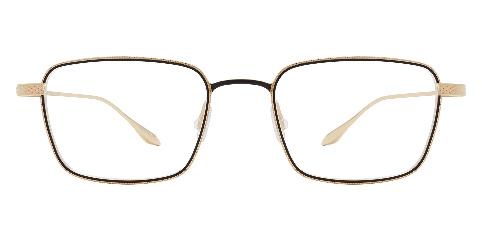 Barton Perreira® Salgado BRP SALG5003K - Gold/Black Satin/Demo Eyeglasses