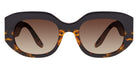 Barton Perreira® Sueno BRP SUEN5102K - Black Amber Tortoise/Smokey Topaz (AR) Sunglasses