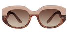 Barton Perreira® Sueno BRP SUEN5105K - Noble Blush/Smokey Topaz (AR) Sunglasses