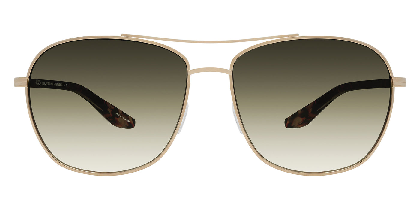 Barton Perreira® Sully BRP SULL5903K - Gold/Crystal/Heroine Chic/Olive Gradient (AR) Sunglasses