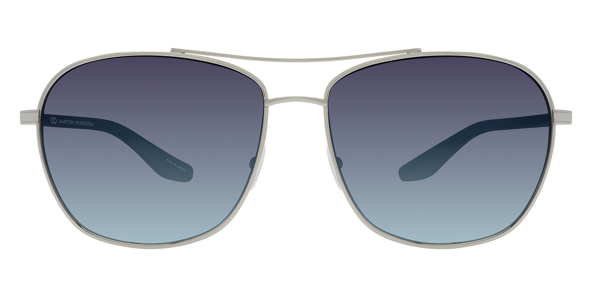 Barton Perreira® Sully BRP SULL5905K - Platinum/Alabaster/Aegean Gradient (AR) Sunglasses