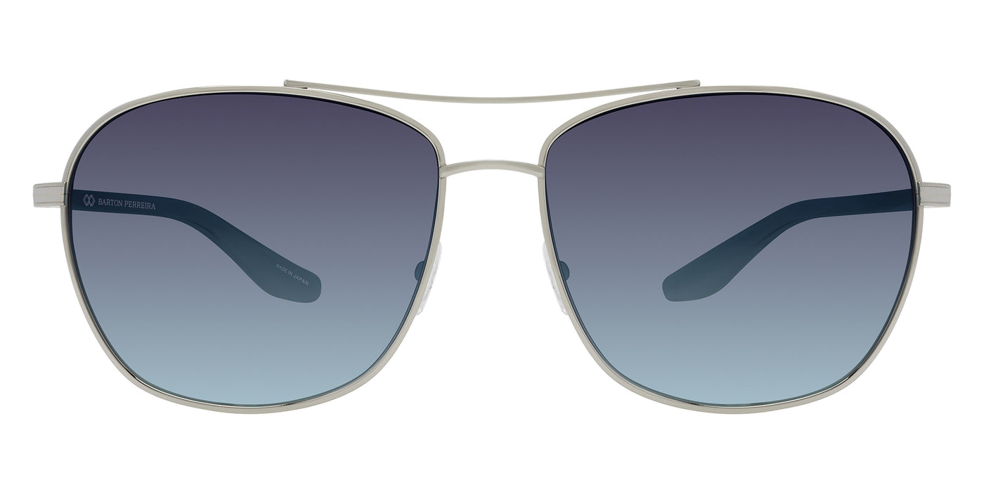 Barton Perreira® Sully BRP SULL5905K - Platinum/Alabaster/Aegean Gradient (AR) Sunglasses