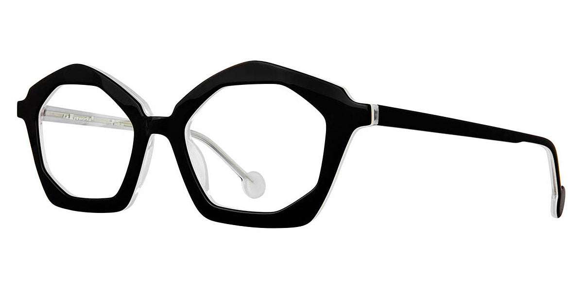 L.A.Eyeworks® BUCATINI LA BUCATINI 232 51 - Black Freeze Eyeglasses