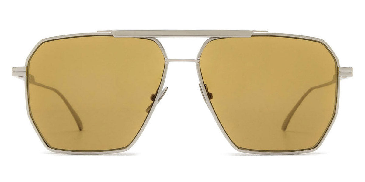 Bottega Veneta® BV1012S BV1012S 007 60 - Silver / Brown Sunglasses