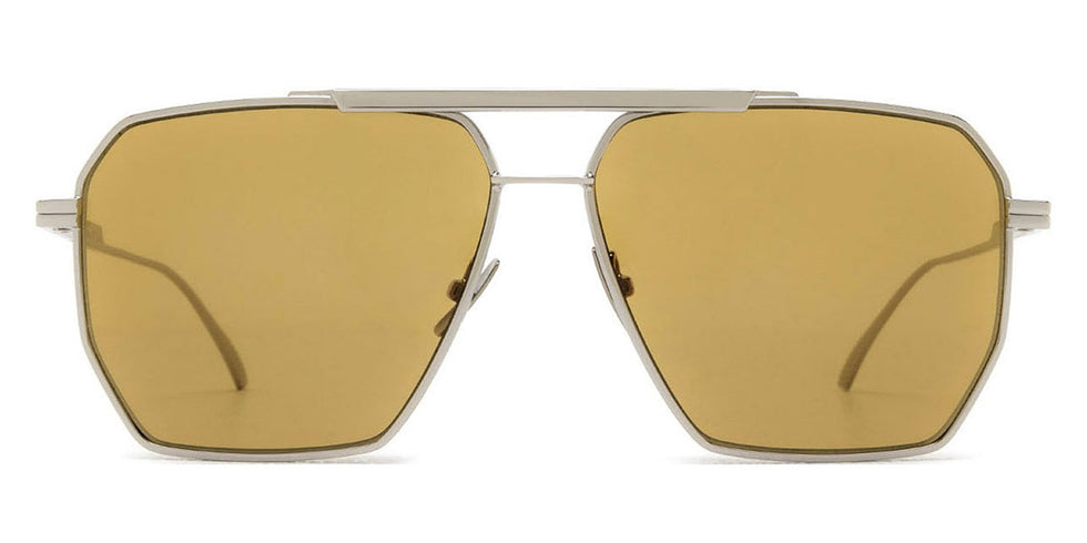 Bottega Veneta® BV1012S BV1012S 007 60 - Silver / Brown Sunglasses