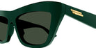 Bottega Veneta® BV1121S BV1121S 007 55 - Green / Green 7 Sunglasses