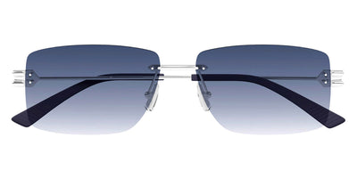 Bottega Veneta® BV1126S BV1126S 005 58 - Silver/Blue Sunglasses