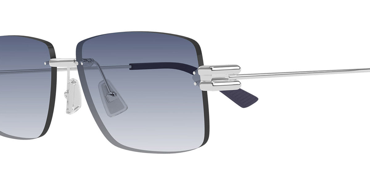 Bottega Veneta® BV1126S BV1126S 005 58 - Silver/Blue Sunglasses