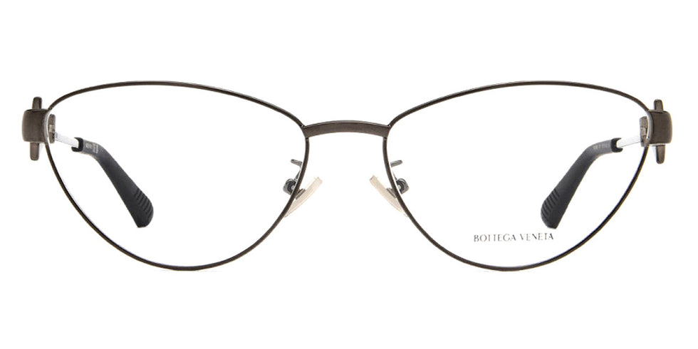 Bottega Veneta® BV1188O BV1188O 001 56 - Gunmetal/Transparent Eyeglasses